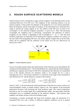 2. Rough Surface Scattering Models