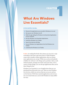 What Are Windows Live Essentials?