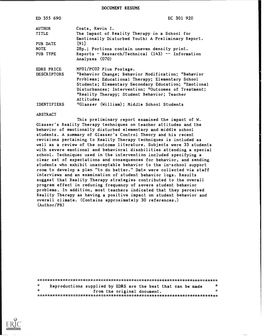 DOCUMENT RESUME ED 355 690 EC 301 920 AUTHOR Coats, Kevin