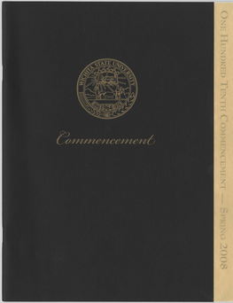 Spring Commencement Program 2008