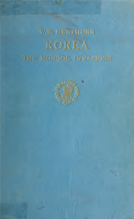Korea: the Mongol Invasions