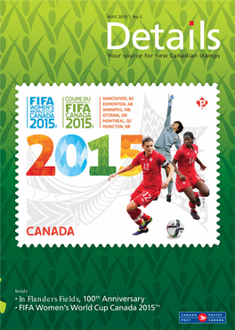 In Flanders Fields, 100Th Anniversary • FIFA Women's World Cup Canada