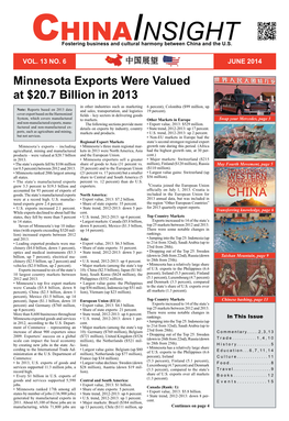Minnesota Exports Were Valued at $20.7 Billion In