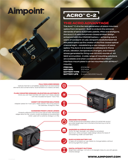 Aimpoint ACRO C-2 Micro Red Dot Sight