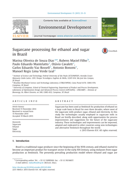 Sugarcane Processing for Ethanol and Sugar in Brazil