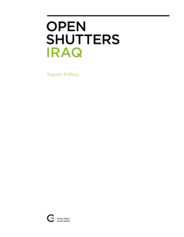 Open Shutters Iraq