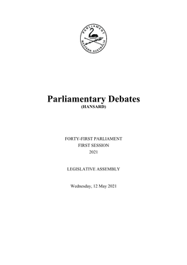 Parliamentary Debates (HANSARD)