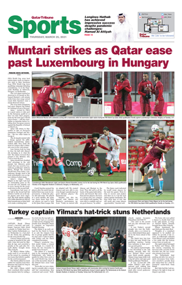 Muntari Strikes As Qatar Ease Past Luxembourg in Hungary