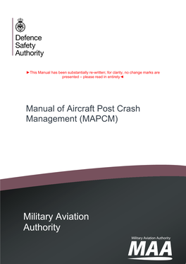 Manual of Post Crash Management