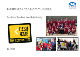 Cashback for Communities