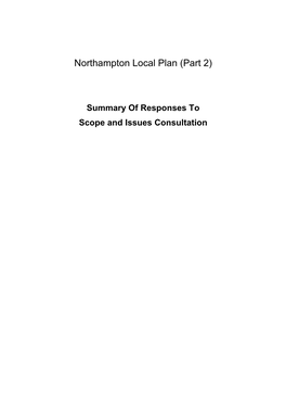 Summary of Responses to Scope and Issues Consultation (PDF Format, 308KB)