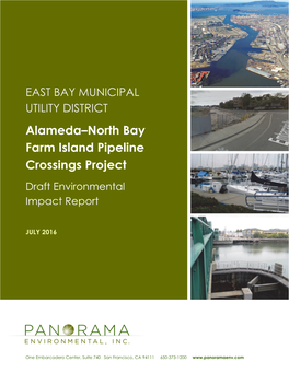Alameda–North Bay Farm Island Pipeline Crossings Project Draft Environmental Impact Report