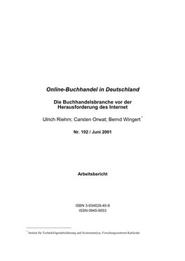 Online-Buchhandel in Deutschland