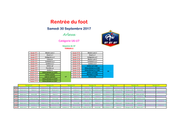 Arleux Catégorie U6-U7