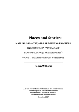 Mapping Ngaanyatjarra Art-Making Practices