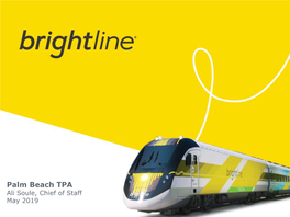 Virgin Trains/Brightline Update