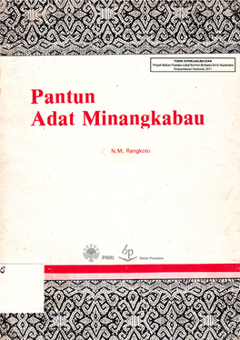 Pantun Adat Minangkabau