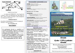 V TT Et Pédestre Circuits