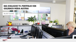 Das Exklusive Tv-Portfolio Von Goldbach Media Austria