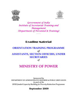 Ministry of Power