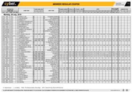 Midweek Regular Coupon 26/07/2019 10:08 1 / 2