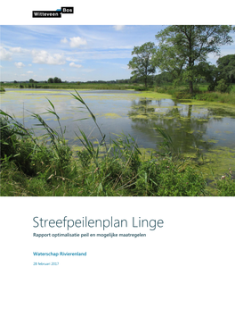 Streefpeilenplan Linge Rapport Optimalisatie Peil En Mogelijke Maatregelen