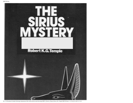 The Sirius Mystery