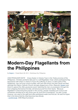 Modern-Day Flagellants from the Philippines