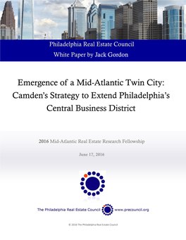 Emergence of a Mid-Atlantic Twin City: Camden's Strategy to Extend