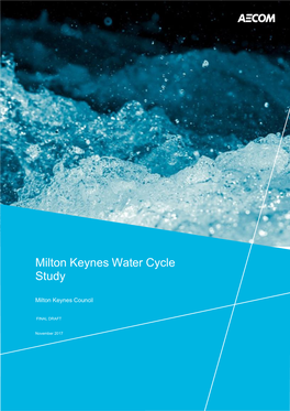 Milton Keynes Water Cycle Study FINAL DRAFT