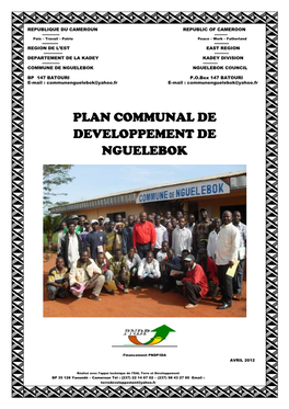 Plan Communal De Developpement De Nguelebok