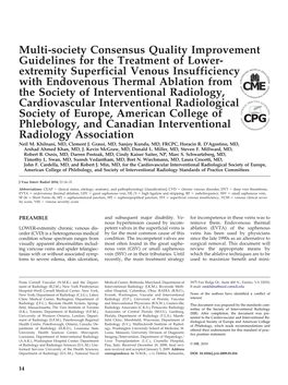 Treatment of Lower Extremity Superficial Venous Insufficiency with Endovenous Thermal Ablation