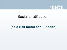 Social Stratification