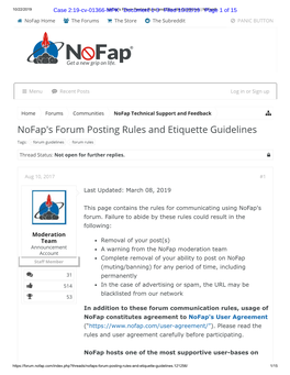 Nofap's Forum Posting Rules and Etiquette Guidelines