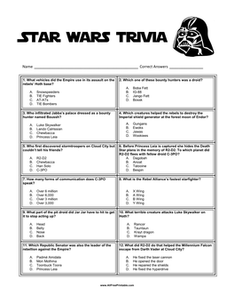 Star Wars Trivia