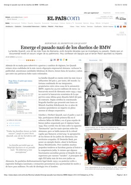 Emerge El Pasado Nazi De Los Dueños De BMW · ELPAÍS.Com 15/10/11 16:02