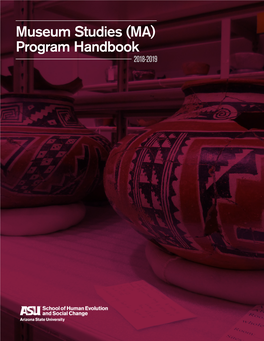 Museum Studies (MA) Program Handbook 2018-2019