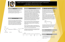 Model Studies of the Doebner Modified Knoevenagel Condensation Jared R