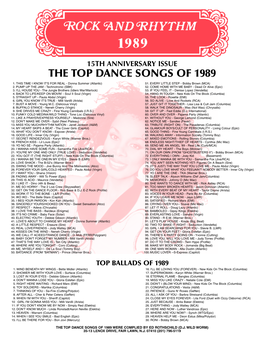 Dance Music 1989.Qxd