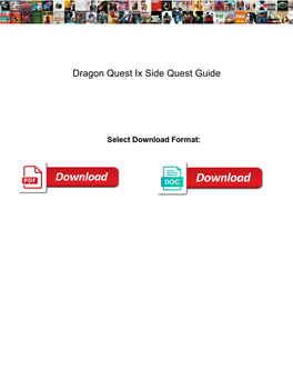 Dragon Quest Ix Side Quest Guide