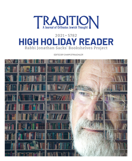 HIGH HOLIDAY READER Rabbi Jonathan Sacks’ Bookshelves Project