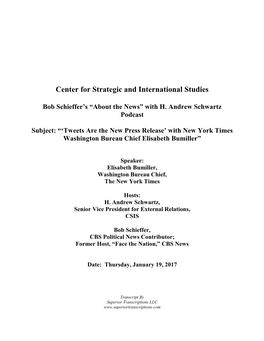 Center for Strategic and International Studies