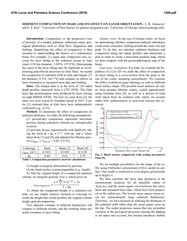 Sediment Compaction on Mars and Its Effect on Layer Orientation