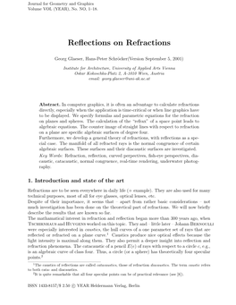 Reflections on Refractions