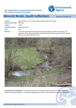 Morcott Brook, South Luffenham Version 1 (10.05.12)