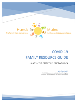 Covid-19 Family Resource Guide