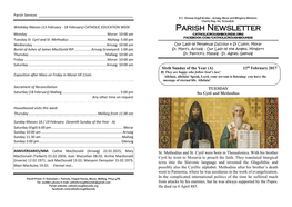 Liturgical Services in the Parish