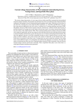 Current-Voltage Characteristics of Weyl Semimetal Semiconducting Devices, Veselago Lenses, and Hyperbolic Dirac Phase