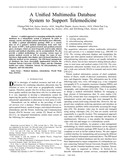 A Unified Multimedia Database System to Support Telemedicine