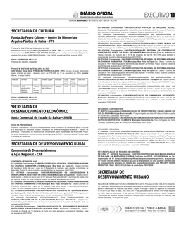 EXECUTIVO  SALVADOR, SEXTA-FEIRA, 17 DE JULHO DE 2020 - ANO CIV - No 22.945